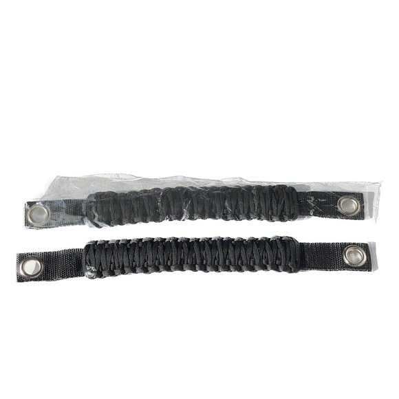 VIP Jeep Accessories Pair Grab Handles Rugged Paracord Black, Jeep 2018+ - Picture 1 of 9